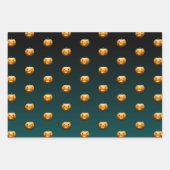 Halloween Pumpkin Face Inpakpapier Vel (Voorkant)