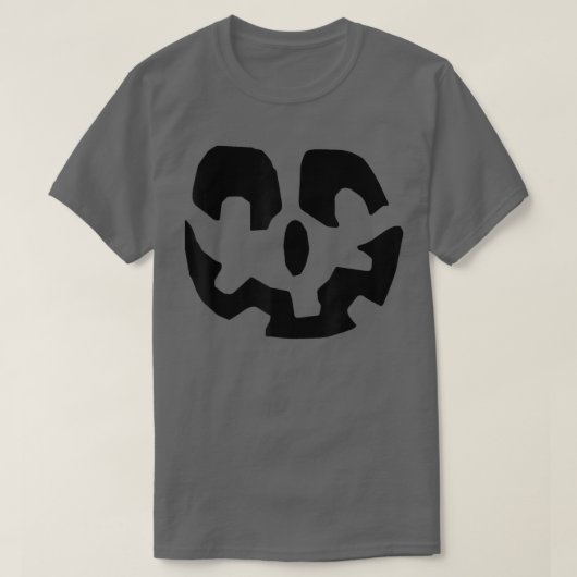Halloween Pumpkin Face Jack o'lantern Lazy Costum T-shirt (Design voorkant)