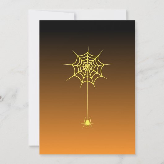 Halloween Pumpkin Face Kaart (Achterkant)