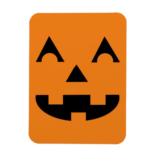 Halloween Pumpkin Face Magneet (Verticaal)