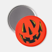 Halloween Pumpkin Face Magneet (Voorkant / Achterkant)