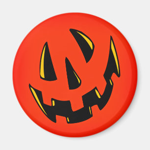 Halloween Pumpkin Face Magneet