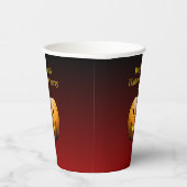 Halloween Pumpkin Face Papieren Bekers (Rechts)