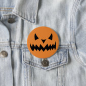 Halloween Pumpkin Face Ronde Button 7,6 Cm (In situ)