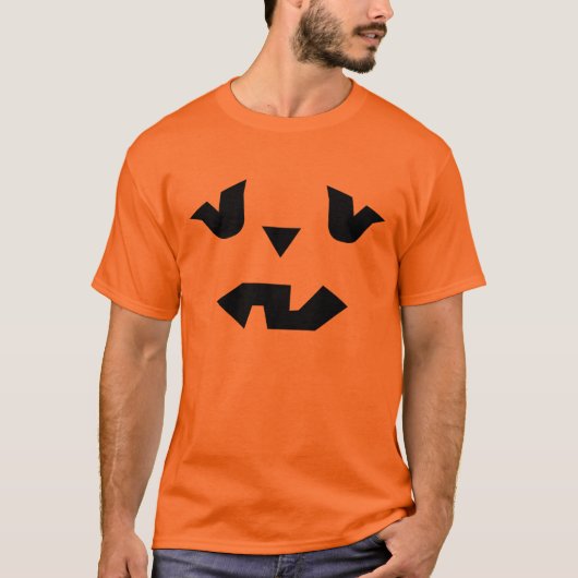 Halloween Pumpkin Face T-shirt (Voorkant)