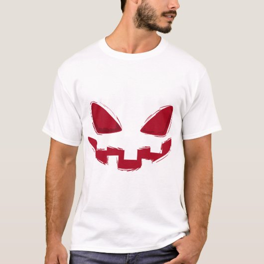 Halloween Pumpkin Face   T-shirt (Voorkant)