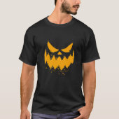 Halloween pumpkin face t-shirt (Voorkant)