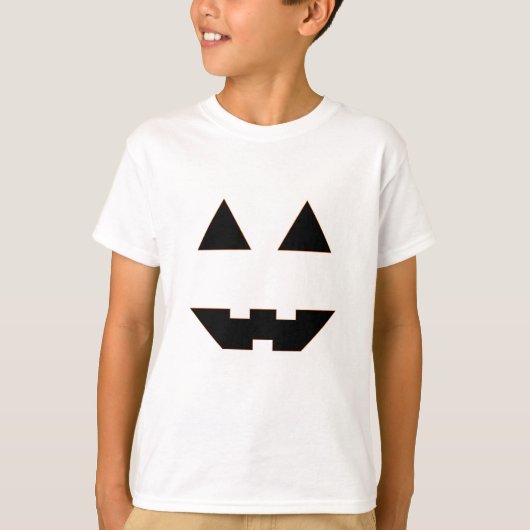 Halloween Pumpkin Face T-shirt (Voorkant)