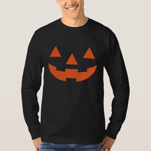Halloween Pumpkin Face T-shirt (Voorkant)