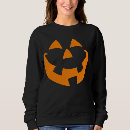 Halloween Pumpkin Face Trui (Voorkant)