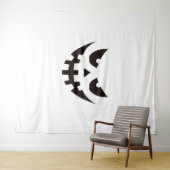 Halloween Pumpkin Face Wandkleed (In Situ (horizontaal))