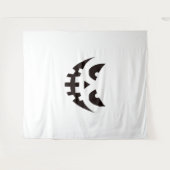 Halloween Pumpkin Face Wandkleed (Voorkant (horizontaal))