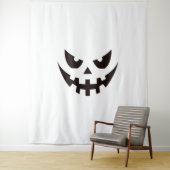 Halloween Pumpkin Face Wandkleed (In situ)
