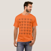 Halloween Pumpkin Faces T-shirt (Voorkant volledig)
