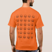 Halloween Pumpkin Faces T-shirt (Achterkant)