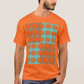 Halloween Pumpkin Faces T-Shirt (Voorkant)