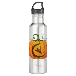 Halloween Pumpkin Fairy design Waterfles