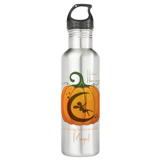 Halloween Pumpkin Fairy design Waterfles (Voorkant)
