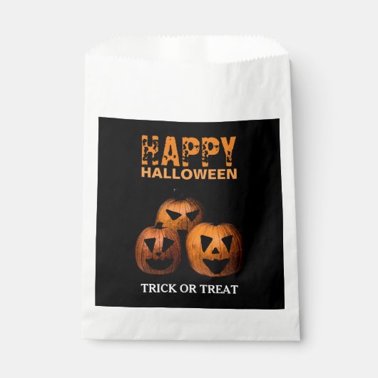 Halloween Pumpkin Favor Bags Bedankzakje (Voorkant)