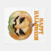 Halloween - Pumpkin Fleece Deken (Voorkant (Horizontaal))