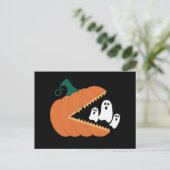 Halloween Pumpkin Funny Ghosts Boys Kinder Briefkaart (Staand voorkant)