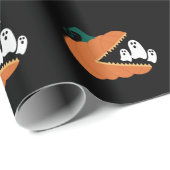 Halloween Pumpkin Funny Ghosts Boys Kinder Cadeaupapier (Rol Hoek)