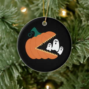 Halloween Pumpkin Funny Ghosts Boys Kinder Keramisch Ornament