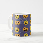 Halloween Pumpkin - Funny Pattern Koffiemok (Voorkant links)