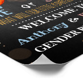 Halloween Pumpkin Gender onthaal Welkom Poster (Hoek)