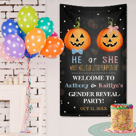 Halloween Pumpkin Gender onthaal Welkom Spandoek