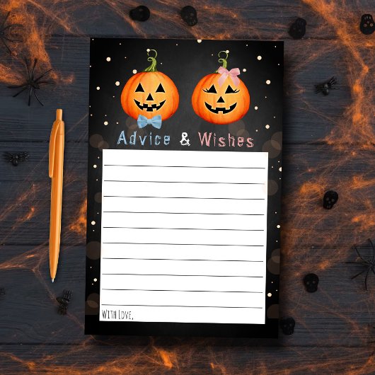 Halloween Pumpkin Gender onthullen partijadvies