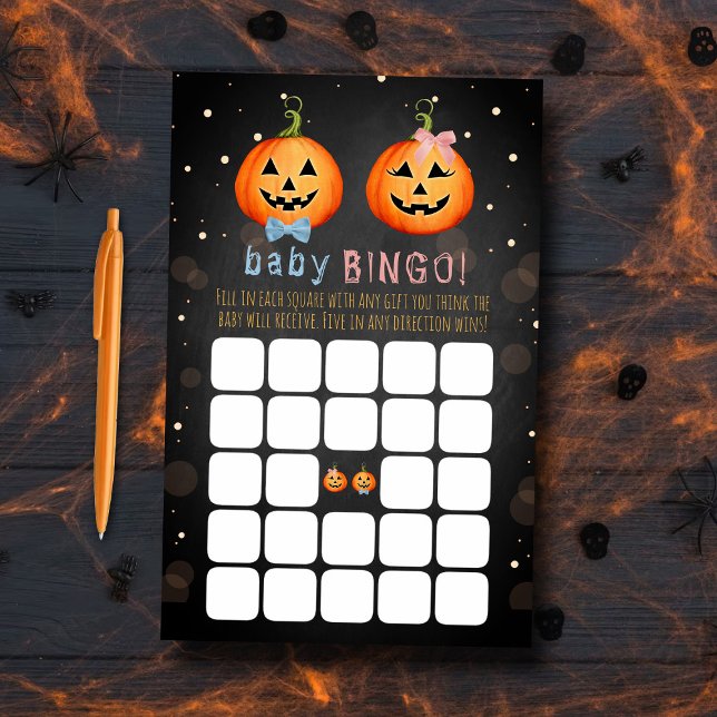 Halloween Pumpkin Gender onthulling Party Bingo (Creator heeft geüpload)