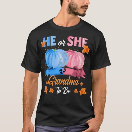 Halloween Pumpkin Gender onthult hem of haar oma T-shirt (Voorkant)