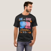 Halloween Pumpkin Gender onthult hem of haar oma T-shirt (Voorkant volledig)