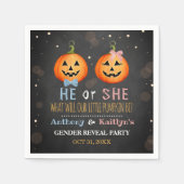 Halloween Pumpkin Gender Reopenbaarmakingsfeest Servet (Voorkant)