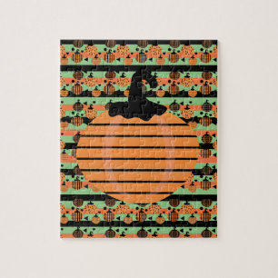 Halloween Pumpkin Geometrical Patroon Legpuzzel