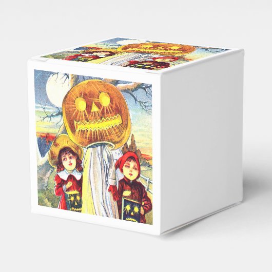 Halloween Pumpkin Ghost Bedankdoosjes (Voorkant Zijde)