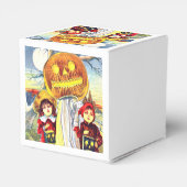Halloween Pumpkin Ghost Bedankdoosjes (Achterkant)