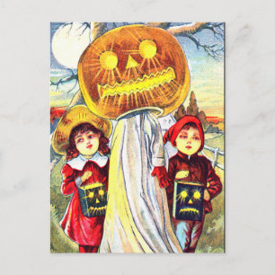 Halloween Pumpkin Ghost Briefkaart