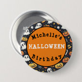  Halloween Pumpkin & Ghost Button (Voorkant /achterkant)