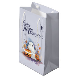 Halloween Pumpkin Ghost Small Trick or treat Bag Klein Cadeauzakje