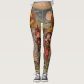 Halloween Pumpkin Ghost Trick or treat Leggings (Voorkant)