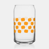Halloween Pumpkin Glass Can Halloween Drinkware Blikvorm Glas (Voorkant)