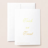 Halloween Pumpkin Gold Foil Wenskaart Folie Kaarten (Met envelop)