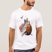 halloween pumpkin graffiti art t-shirt (Voorkant)