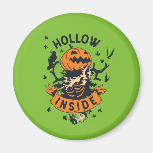  Halloween Pumpkin Graphic Hollow Inside Magneet (Voorkant)