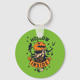 Halloween Pumpkin Graphic Hollow Inside Sleutelhanger