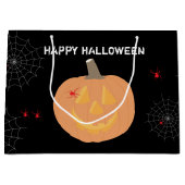 Halloween Pumpkin Happy Halloween Groot Cadeauzakje (Voorkant)