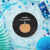Halloween Pumpkin Happy Halloween Party Papieren Bordje (Feest)