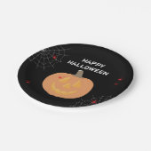 Halloween Pumpkin Happy Halloween Party Papieren Bordje (Gekanteld)